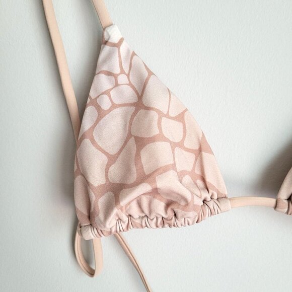 NWT Onia Alexa Ombre Croc Nude Multi Bikini Top - Picture 7 of 13